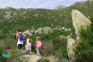 Il sentiero di arrivo al Caprile delle Macinelle