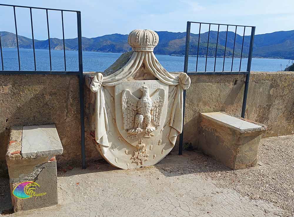 Armoiries Napoléon Bonaparte Villa dei Mulini Elba Napoléon