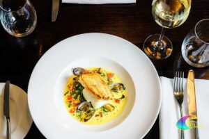 Plat de fruits de mer avec du poisson de l'Elbe