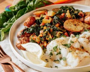 Plat de fruits de mer avec du poisson de l'Elbe