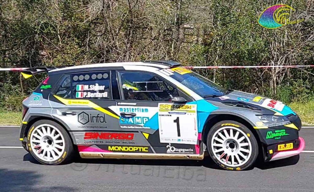 Rally Elba 2023 SIGNOR Marco BERNARDI Patrick su Skoda Fabia - IRC International Rally Cup - island of Elba
