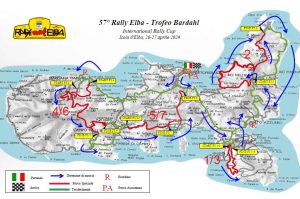 Route map of the 57th Elba Rally 2024